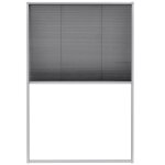 Moustiquaire plisse pour fentre aluminium 80 x 120 cm