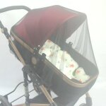 Moustiquaire pour poussette de bb, protection solaire en maille polyester, protection anti - moustiques, ...