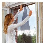 Moustiquaire toile bande velcro rouleau 130x100cm gris Moustiquaire toile bande velcro rouleau 130x100cm gris