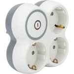 Multiprise 3 prises / triplite bolea schuko 3x16a + interrupteur blanc / gris - zenitech