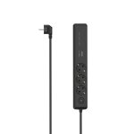 Multiprise, 3 prises, usb - c / a 100w, pd, interrupteur, 1, 4 m, nre / grise