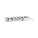 Multiprise 6 prises 2 pôles + terre legrand blanc et gris 1 5 m Multiprise 6 prises 2 pôles + terre legrand blanc et gris 1 5 m