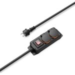 Multiprise etanche 2 prises 16a avec interrupteur (multiprise extrieur rallonge 2m, bloc 2 prises etanches ...