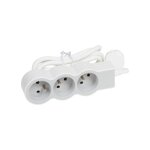 Multiprise legrand fb 3x2p + t standard 1. 5m blanc - gris