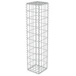 Mur a gabion avec couvercles acier galvanis� 20 x 20 x 100 cm