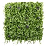 Mur vegetal artificiel foret tempre, 30% recycl, h. 1 x l. 1m, ideal garden