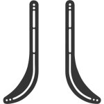 My wall hz21l support pour barre de son rigide noir 1 pc(s)