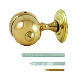 Naissance avec rosace pour corde en laiton massif poli verni