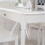 Nappe, 150x100 cm film de protection de table transparent, nappe film de protection pour table rectangulaire, ... Nappe, 150x100 cm film de protection de table transparent, nappe film de protection pour table rectangulaire, ...