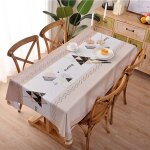 Nappe chemin de table nappe rectangulaire set de table nappe décorative epaisse en pvc, imprimée, rectangulair ... Nappe chemin de table nappe rectangulaire set de table nappe décorative epaisse en pvc, imprimée, rectangulair ...