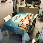 Nappe chemin de table nappe rectangulaire set de table nappe de dessin animé du père noël, pour la maison, ... Nappe chemin de table nappe rectangulaire set de table nappe de dessin animé du père noël, pour la maison, ...