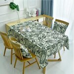Nappe chemin de table nappe rectangulaire set de table nappe rectangulaire imperméable motif argent, ... Nappe chemin de table nappe rectangulaire set de table nappe rectangulaire imperméable motif argent, ...
