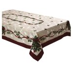 Nappe chemin de table nappe rectangulaire set de table nappe rectangulaire imperm�able a motif de ruban ...