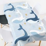 Nappe chemin de table nappe rectangulaire set de table nappe imperméable en polyester, animaux marins, ... Nappe chemin de table nappe rectangulaire set de table nappe imperméable en polyester, animaux marins, ...