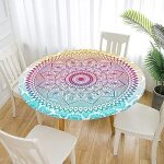 Nappe exterieur ronde 70 cm, nappes imperméables avec bord elastique, jardin mandala nappes polyester ... Nappe exterieur ronde 70 cm, nappes imperméables avec bord elastique, jardin mandala nappes polyester ...