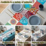 Nappe imprime en pvc rsistant a l'huile, couverture de table de style nordique, protection de bureau, ...