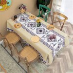 Nappe rectangulaire set de table nappe chemin de table nappe de table basse a imprim� ethnique boh�me, ...