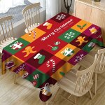 Nappe rectangulaire set de table nappe de table impermable et anti - salissure pour halloween, couverture ...
