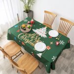 Nappe rectangulaire set de table nappe ronde nappe de nol impermable et rsistante a l'huile, couverture ...