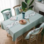 Nappe rectangulaire table basse nappe rectangulaire en polyester a imprimés solides, décoration de table, ... Nappe rectangulaire table basse nappe rectangulaire en polyester a imprimés solides, décoration de table, ...