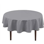 Nappe ronde anti - taches lavable, nappe exterieur impermeable jardin, pour salle a manger, jardin, fte, ...