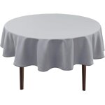 Nappe ronde anti - taches lavable, nappe exterieur impermeable jardin, pour salle a manger, jardin, fte, ...