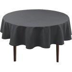 Nappe ronde anti - taches lavable, nappe exterieur impermeable jardin, pour salle a manger, jardin, fte, ...