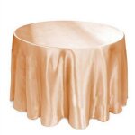 Nappes rondes bleues en satin aux couleurs royales, id�ales pour les anniversaires, les f�tes de restaurant ...