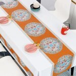 Nappe de table basse rectangulaire en pvc, impermable, rsistant a l'huile, dcoration de comptoir pour ...