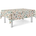 Nappe en toile cirée rectangulaire taille 140 ronde - style, durabilité et facile d'entretien pour votre ... Nappe en toile cirée rectangulaire taille 140 ronde - style, durabilité et facile d'entretien pour votre ...