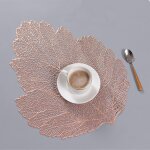 Napperons en pvc a feuille creuse, simulation de plante, tapis de table a manger, sous - verres, tapis ... Napperons en pvc a feuille creuse, simulation de plante, tapis de table a manger, sous - verres, tapis ...