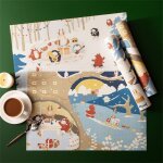 Napperon de table et tapis de bol, anti - br�lure et isolation thermique, coussin r�sistant a l'eau et ...