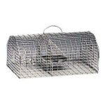 Nasse  rats - 1 / 2 ronde - galvanise - 40x23x18 cm