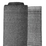 Nature brise - vue de jardin pe 1, 5 x 5 m anthracite