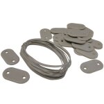 Nature kit de fixation pour cl�ture de jardin 27 pcs gris