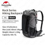 Naturehike ultra lger sac a dos 60 + avec cadre etanche voyage grande capacit camping en plein air ...