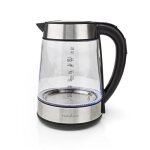 Nedis bouilloire electrique 1, 7 l rotation 360 verre