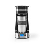 Nedis cafetire 1 tasse mug de voyage  double paroi 0, 42 l minuteur