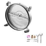 Nettoyeur haute pression 20 po - duoku - accessoire en acier inoxydable - double poign�e - 4 roues - ...