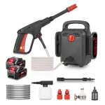 Nettoyeur haute pression �lectrique 120 bar 2en1 pour lavage de voiture, outil de nettoyage puissant ...