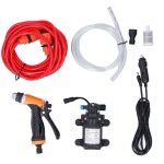 Nettoyeur haute pression portable 12v, kit de pompe de lavage électrique 160psi avec 2 tuyaux pour voiture ... Nettoyeur haute pression portable 12v, kit de pompe de lavage électrique 160psi avec 2 tuyaux pour voiture ...
