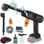 Nettoyeur haute pression sans fil, 21 v maximum, 95 bar, portable, avec batterie 7500 mah, buse 6 en ... Nettoyeur haute pression sans fil, 21 v maximum, 95 bar, portable, avec batterie 7500 mah, buse 6 en ...