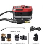 Nettoyeur  vapeur electrique portable haute pression 2500w, machine  livres avec brosses en verre, ...