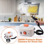 Nettoyeur  vapeur portable 2800 w, rservoir d'eau de 2 l, haute temprature, 3 bars, machine de nettoyage ...