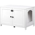 Niche pour chat, armoire pour chat, maison de toilettes avec doubles portes, avec interne planche r�glable, ...