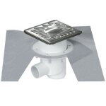 Nicoll - siphon docia sicax pour douche carrelée 150x150mm horizontale Nicoll - siphon docia sicax pour douche carrelée 150x150mm horizontale