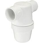 Nicoll - siphon de parcours blanc pvc - c � coller - entr�e horizontale 32