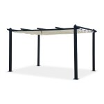 Nila 12m - pergola auto - port�e 3, 75 x 2, 68 m, structure aluminium et toile polyester