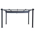 Nila 3x4m - pergola auto - port�e avec toile r�tractable