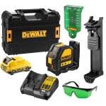 Niveau laser croix xr dewalt dce088d1g - qw 10. 8v - 2ah li - ion - faisceau vert